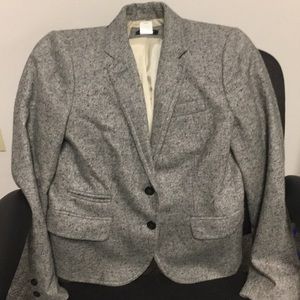 J. Crew gray tweed blazer